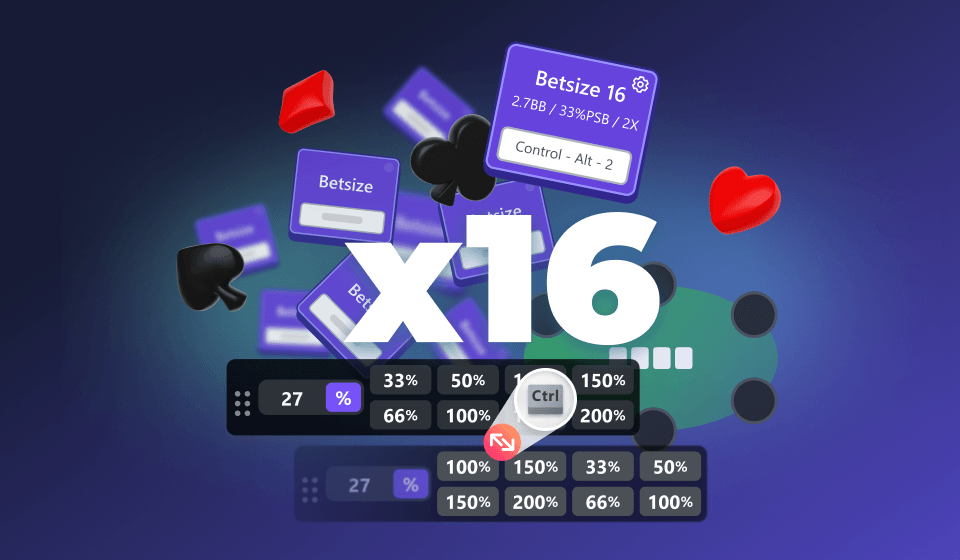 Check Out the latest JurojinPoker Update and Maximize your In Game Comfort with up to 16 Fully Customizable BetSizes