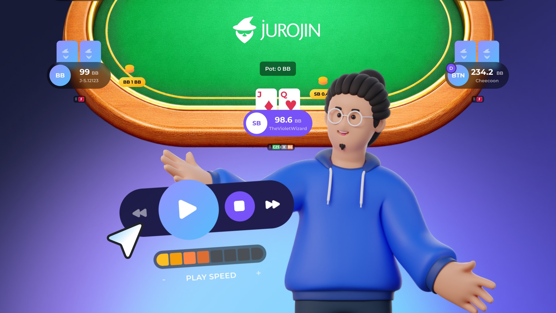 Discover the Jurojin Poker Hand Replayer for Reviewing Poker Hands, Sharing Spots, and Studying Sessions for Free.